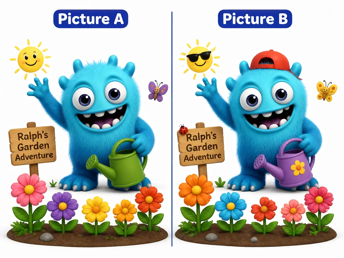 Spot the Difference - Garden