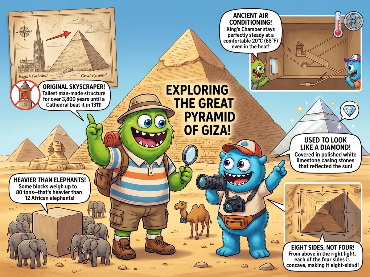 Monty and Ralph at the Great Pyramid of Giza